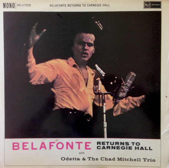 Belafonte* With Odetta & The Chad Mitchell Trio - Belafonte Returns To Carnegie Hall (LP, Album, Mono, Gat)