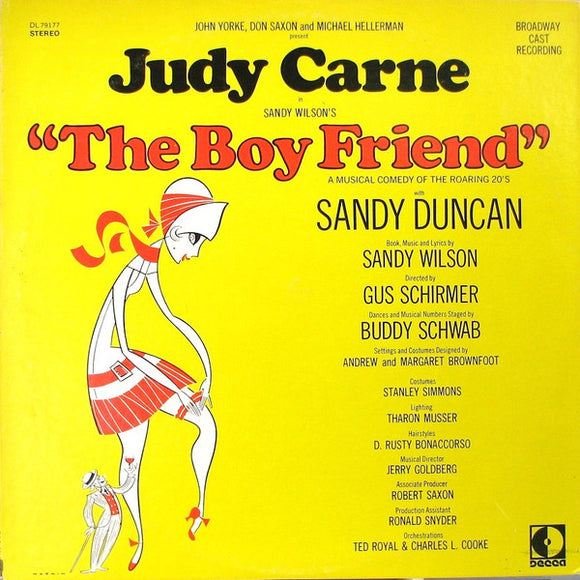 John Yorke (5), Don Saxon And Michael Hellerman Present Judy Carne - The Boy Friend (Broadway Cast Recording) (LP, Album)