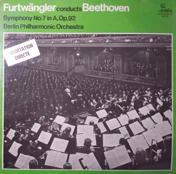 Beethoven* - Furtwängler*, Berlin Philharmonic Orchestra* - Symphony N°7 In A, Op.92 (LP, Mono)