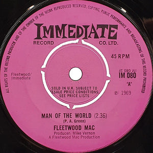 Fleetwood Mac - Man Of The World (7", Single, Pus)