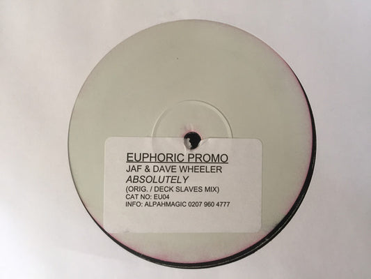 Jaf & Dave Wheeler - Absolutely (12", Promo, W/Lbl, Sti)