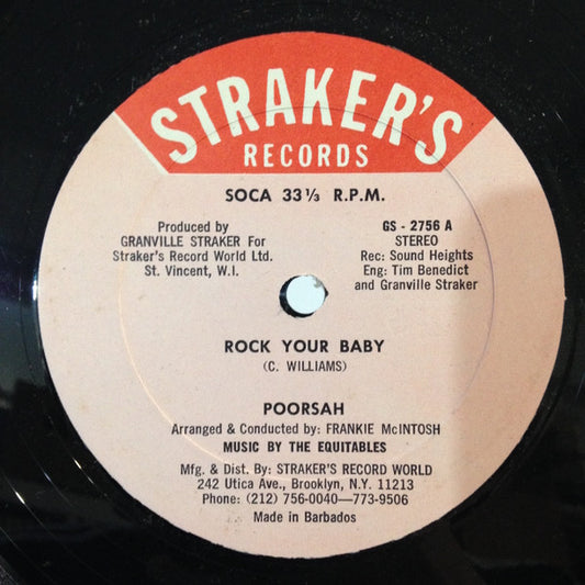 Poorsah - Rock Your Baby/Musical Grouve (12", Maxi)