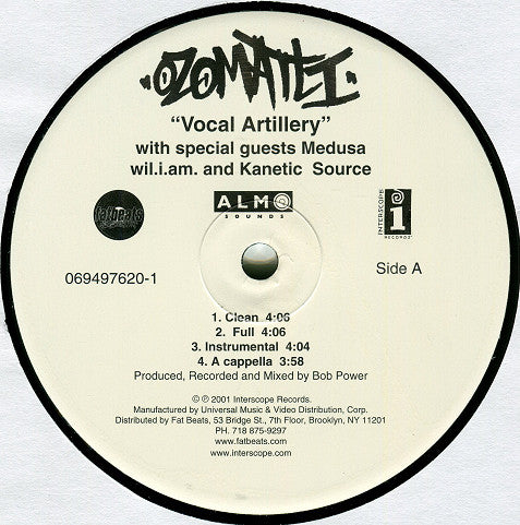 Ozomatli - Vocal Artillery (12")