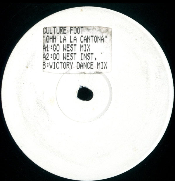 Culture Foot - Ohh La La Cantona (12", W/Lbl, Sti)