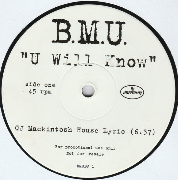 B.M.U. - U Will Know (12