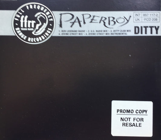 Paperboy - Ditty (CD, Maxi, Promo)
