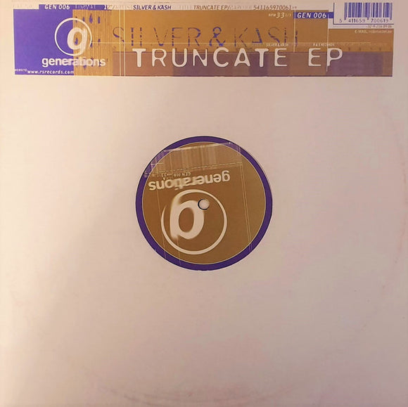 Silver & Kash - Truncate EP (12