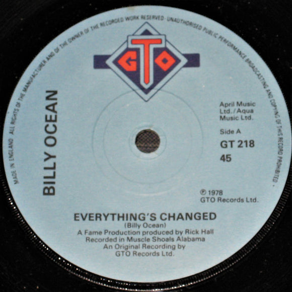 Billy Ocean - Everything's Changed (7