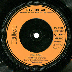 David Bowie - Heroes (7", Single, Inj)