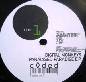 Digital Monkeys - Paralysed Paradise E.P. (12", EP)
