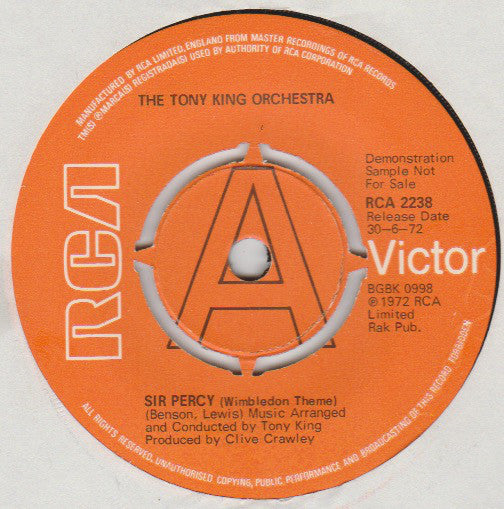 The Tony King Orchestra - Sir Percy (7