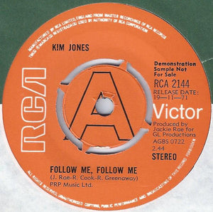 Kim Jones (5) - Follow Me, Follow Me (7", Single, Promo)