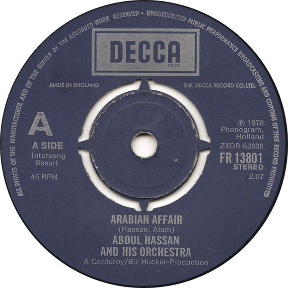 Abdul Hassan And His Orchestra - Arabian Affair / Desert Dance (7