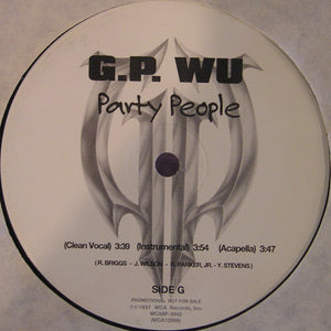 G.P. Wu* - Party People / Chamber Danger (12", Promo)