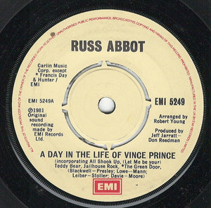 Russ Abbot - A Day In The Life Of Vince Prince (7", Single, 4 P)