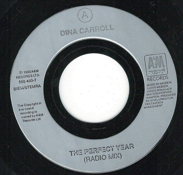 Dina Carroll - The Perfect Year (7", Single, Jukebox)