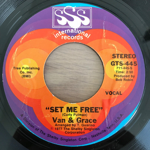 Van & Grace - Set Me Free (7", Single)
