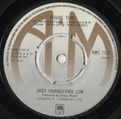 Andy Fairweather Low* - Reggae Tune (7