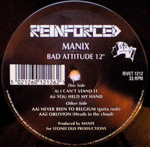 Manix - Bad Attitude 12" (12")