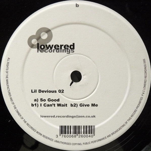 Lil' Devious - Lil' Devious 02 (12")
