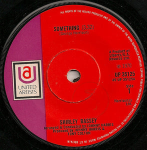 Shirley Bassey - Something (7", Sol)