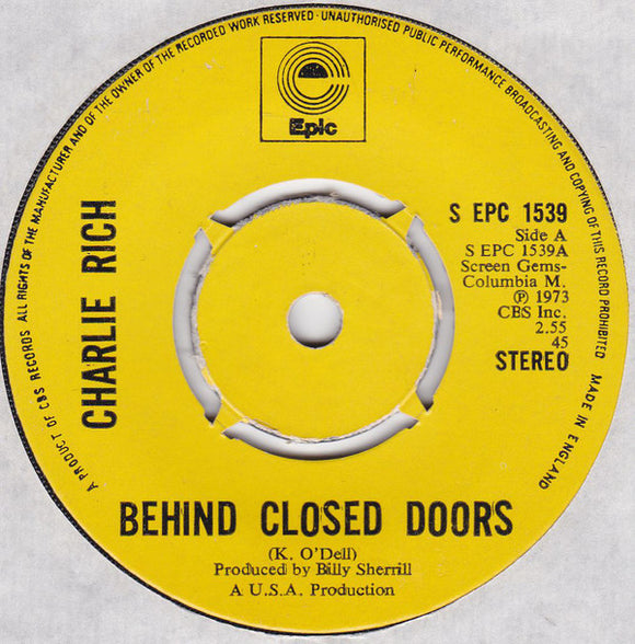 Charlie Rich - Behind Closed Doors (7