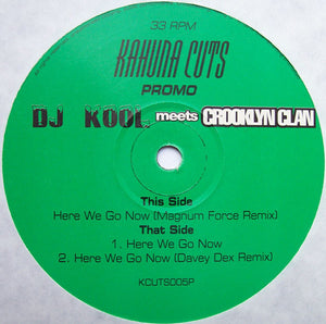 DJ Kool Meets Crooklyn Clan - Here We Go Now (12", Promo)