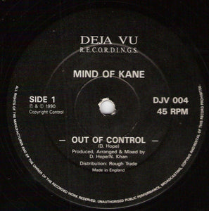 Mind Of Kane - Out Of Control (12")