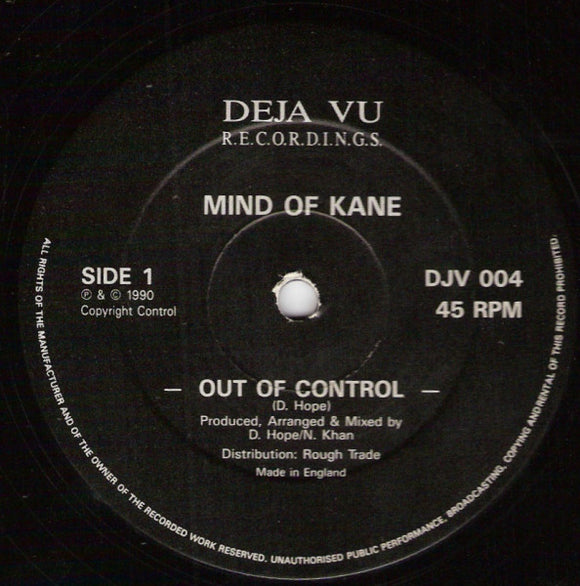 Mind Of Kane - Out Of Control (12