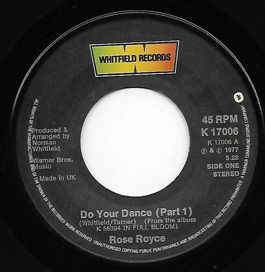 Rose Royce - Do Your Dance (7", Lar)