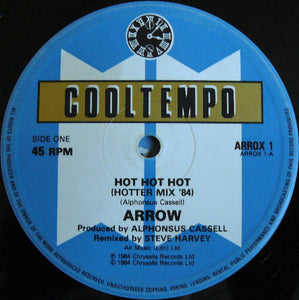 Arrow (2) - Hot Hot Hot (12", Single, Blu)