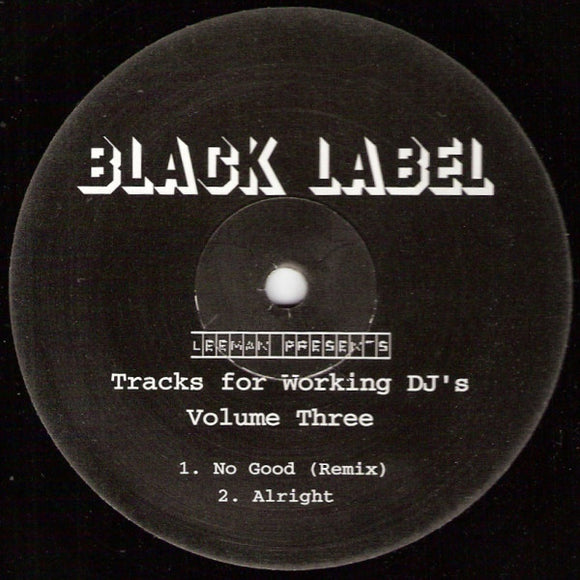 Leeman - Tracks For Working DJ's (Volume Three) (12