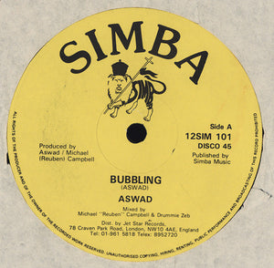 Aswad - Bubbling (12", Yel)