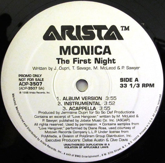 Monica - The First Night (12", Promo)