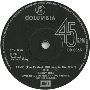 Benny Hill - Ernie (The Fastest Milkman In The West) (7", Single)