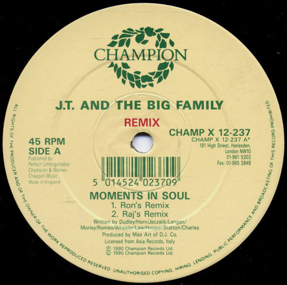 J.T. And The Big Family - Moments In Soul (Remix) (12