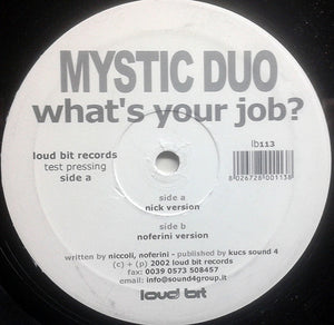 Mystic Duo - What's Your Job? (12", TP)