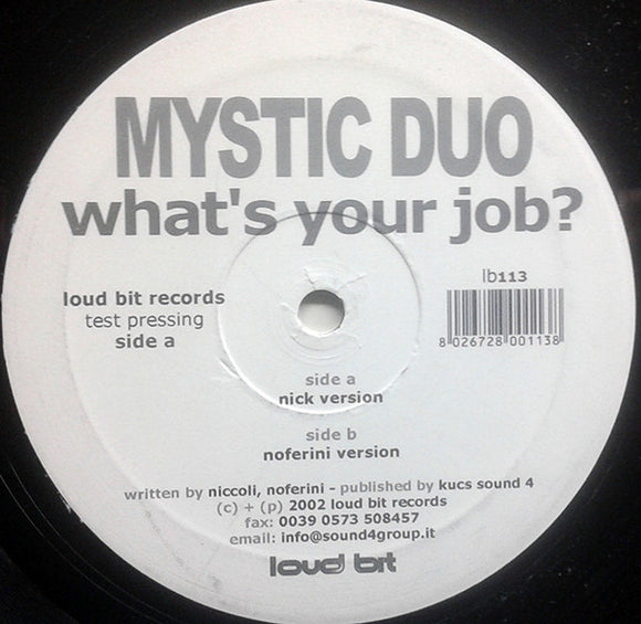 Mystic Duo - What's Your Job? (12