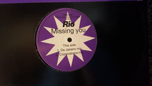 Rio (10) - Missing You (12", Promo)