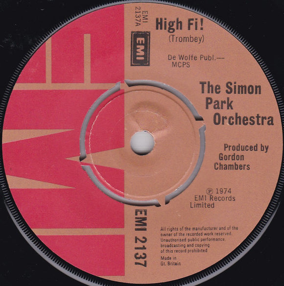 The Simon Park Orchestra - High Fi! / Wave Length (7