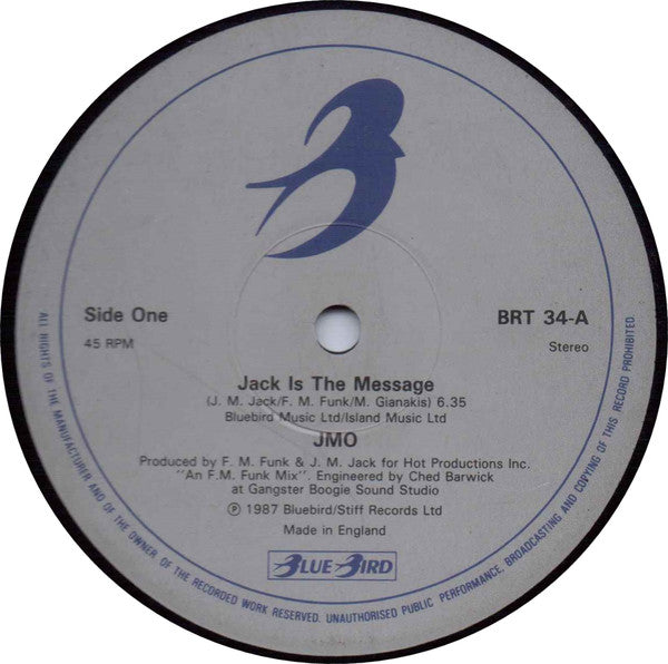 JMO - Jack Is The Message (12")