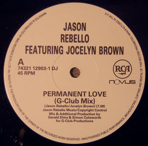 Jason Rebello Featuring Jocelyn Brown - Permanent Love (G-Club Mix) (12", Promo)