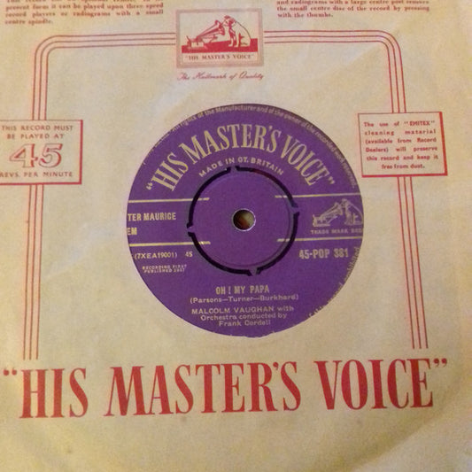 Malcolm Vaughan - What Is My Destiny / Oh! My Papa (7")