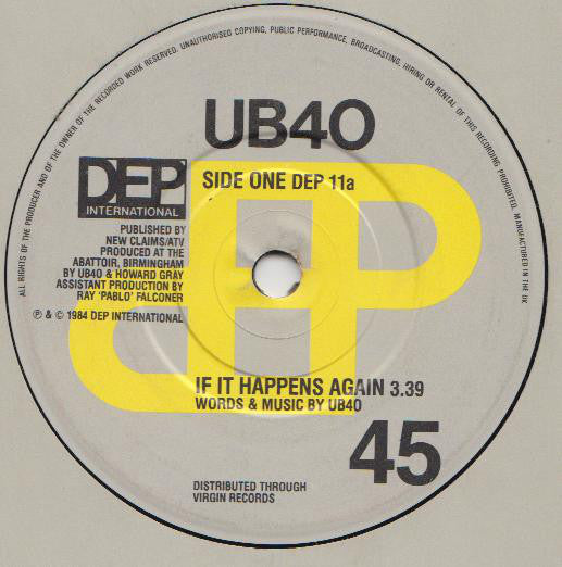 UB40 - If It Happens Again (7