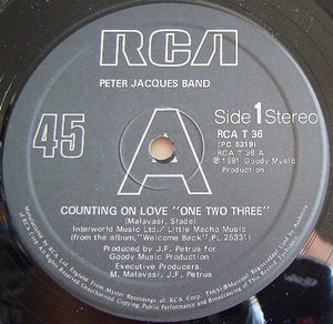 Peter Jacques Band - Counting On Love "One Two Three" (12")
