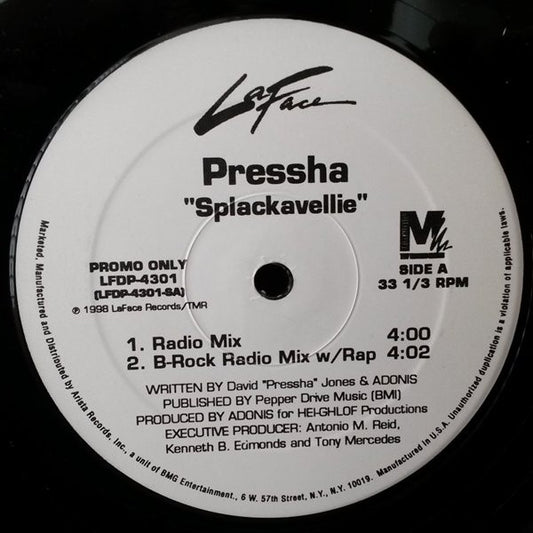 Pressha - Splackavellie (12", Promo)