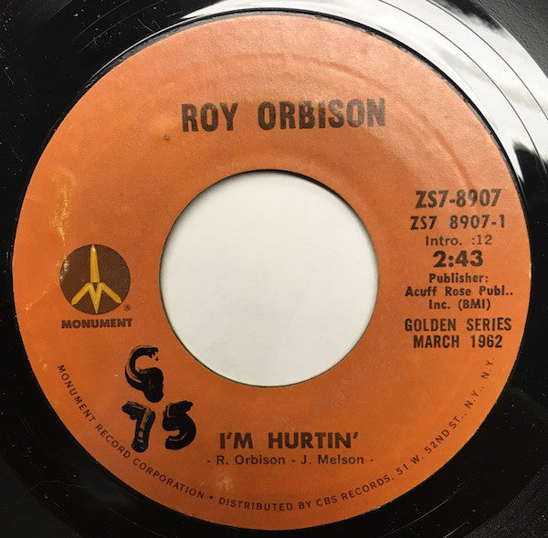 Roy Orbison - I'm Hurtin' (7", RE)