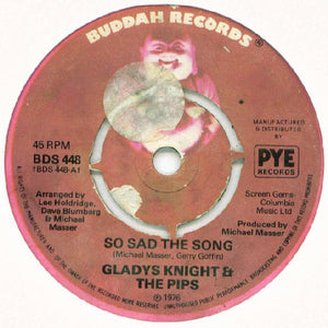 Gladys Knight And The Pips - So Sad The Song (7")