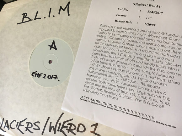 B.L.I.M. - Glaciers / Weird 1 (12