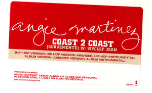 Angie Martinez W/ Wyclef Jean - Coast 2 Coast (Suavemente) (12", Promo)